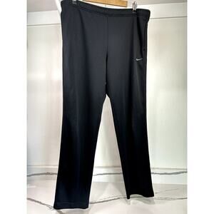 Vintage Nike Track Pants Black No Drawstring Size Large (check-34"‎ waist)